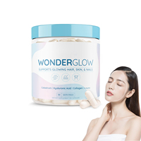 Capsules de collagène multi-peptides, biotine, vitamine C et acide hyaluronique, complément alimentaire blanchissant et anti-âge