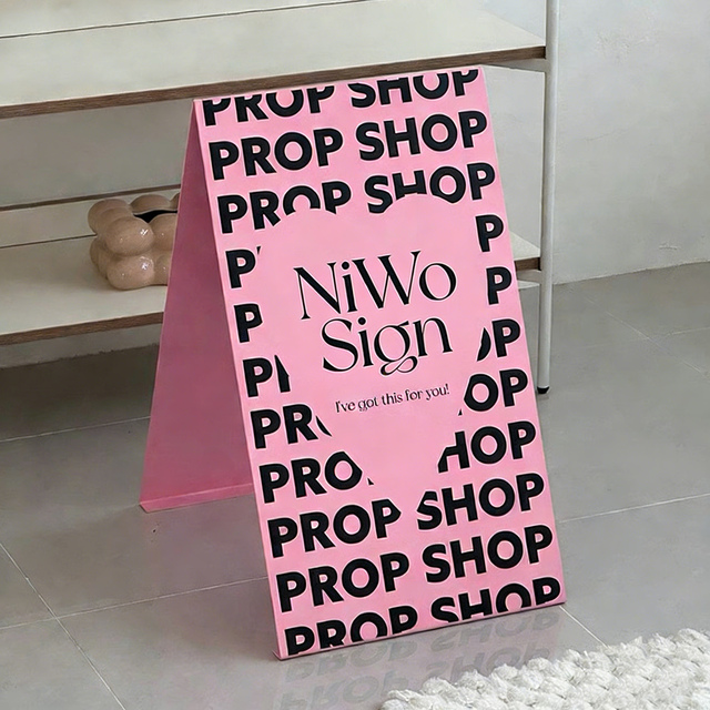 Heavy-duty Windproof Stainless Steel Advertising Sidewalk Sign Stand Outdoor Pavement A-frame Sign Board