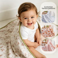 Nouvelle arrivée : Couverture bébé en tricot de haute qualité, respirante et absorbante, idéale pour l'avion