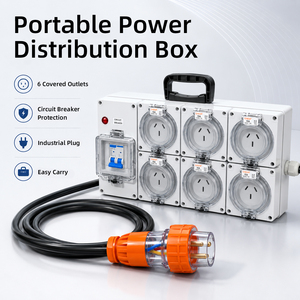 CHENF Centro de Distribución de Energía Portátil Personalizado, IP67 Impermeable, 16A-125A, 220V/380V, Caja de Distribución de Energía Temporal para la Industria Cinematográfica - Product Image 1
