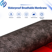 Film microporeux Sohi respirant pour sous-couche de toiture avec couches de tissu non tissé en PP