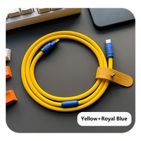 Câble de charge ultra-rapide Type C vers C en silicone liquide ultra-doux 240W, câbles de charge à blocage de couleur pour téléphone Apple Android