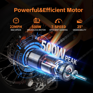 Novedad <span class=keywords><strong>Bicicleta</strong></span> Eléctrica de 36V 13Ah 500W, <span class=keywords><strong>Bicicleta</strong></span> Eléctrica de Montaña, <span class=keywords><strong>Pequeña</strong></span> <span class=keywords><strong>Bicicleta</strong></span> Eléctrica Plegable de 16 Pulgadas - Product Image 3