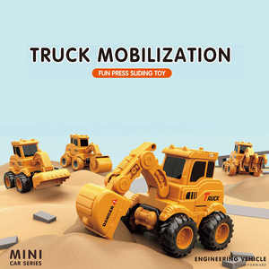 थोक सिमुलेशन मॉडल निर्माण इंजीनियरिंग कार बच्चों के ट्रक खिलौना स्लाइडिंग कार इंजीनियरिंग कार बुलडोजर खिलौना - Product Image 6