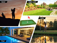 Jeu de tapis de golf Chipping Putting Green Turf Game Water Outdoor Fun Pool Golf Games Floating Golf Green for Pool