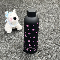 Thermos portable en acier inoxydable 2024 pour filles et étudiants, grande capacité et design exquis, style dessin animé