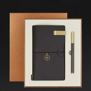สมุดบันทึกปกหนัง PU พิมพ์โลโก้บริษัทตามสั่ง พร้อมปากกาและพาวเวอร์แบงค์ ชุดของขวัญสุดหรู - Product Image 2