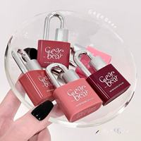 Gloss à lèvres hydratant et longue tenue effet miroir Lock Heart Sweet Color Water Light, maquillage doux Gege Bear