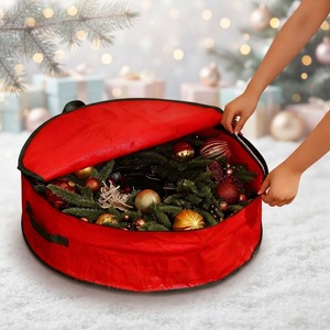 <b>Christmas</b> Wreath <b>Storage</b> <b>Bag</b> Round Waterproof and Moisture-Proof PE Household <b>Storage</b> <b>Bag</b> - Product Image 5