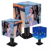 Module d'écran LED en cube GQY pour intérieur, P2.5, 250*250 mm, sans soudure, angle droit de 90 degrés, écran d'affichage LED pour coin de mur publicitaire