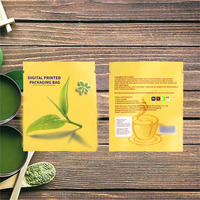 Sachets de thé laminés de qualité alimentaire avec impression de logo personnalisé, thermoscellables, portables, en papier kraft, mini-sachets de thé, sachets de café