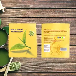 Kustom Logo cetak segel panas portabel paket makanan Grade Laminated teh Sachet kertas Kraft Drip teh Mini Sachet kantong kopi
