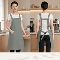 Tablier de cuisine réglable et imperméable avec logo personnalisé pour homme et femme, idéal pour la vaisselle, la cuisine, le jardinage et les chefs