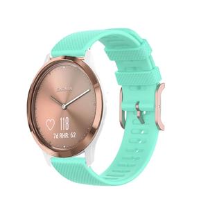 สายนาฬิกาซิลิโคนสำหรับ <span class=keywords><strong>Vivomove</strong></span> HR/3/Vivoactive <span class=keywords><strong>4</strong></span>/3/Venu 2/Luxe/Style ขนาด 20 มม./22 มม. พร้อมหัวเข็มขัดแบบปลดเร็ว - Product Image 3