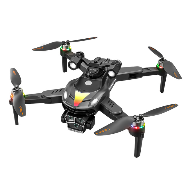 New V188 RGB gradient + spotlight Optical Drone HD Dual Camera Brushless Flow Obstacle Avoidance Light Aerial Photography Drone