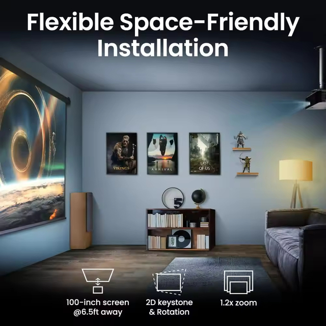 RC BenQ TK700ST 4K Mini Projector with 3000-3500 ANSI Lumens 4ms Response Time 240Hz Refresh Rate Portable Design Projector