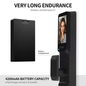 Лучший цифровой кодовый замок для дверей (Израиль), врезной, с 3D-распознаванием лица, умный дверной замок с видеодомофоном и камерой, электронный замок безопасности - Product Image 3