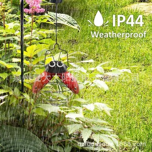 Solar Ladybug Hanging <b>Garden</b> Light LED <b>String</b> With Solar Panel For Outdoor Decoration - Product Image 5