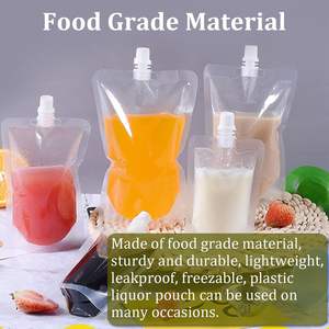 Bolsa de Plástico para Bebidas con Boquilla de Succión al por Mayor, Bolsa de Plástico Gruesa para Bebidas de Supermercado, Bolsa de Plástico para Empacar Bebidas - Product Image 3