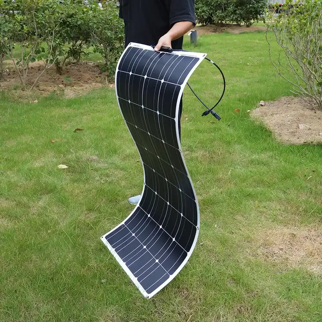 For High Quality Monocrystalline Flexible Solar Panel 100W for Car & Boat-22% Efficiency Lightweight & Easy Installation
