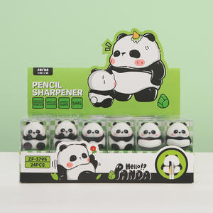 Pengasah Pensil Kartun Anime Sekolah, Pengasah Pensil Mini Praktis untuk Siswa, Pengasah Pensil Silikon Lubang Tunggal - Product Image 3