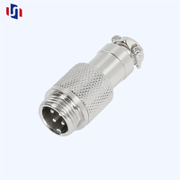 Connecteur circulaire M12 GX12 mâle pour câble, raccordement aviation, pour équipement de surveillance de véhicules, rallonge de câblage