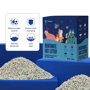 Arena para Gatos de Bentonita de Sodio Mineral con Gran Descuento al por Mayor, Baja Emisión de Polvo, Aglomeración Fuerte, Sin Dispersión y Fuerte Desodorización - Product Image 1