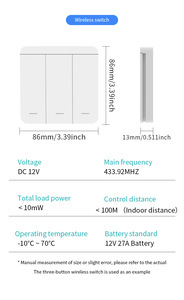 Không dây chuyển đổi ánh sáng điều khiển từ xa chuyển đổi <span class=keywords><strong>Kit</strong></span> 433 MHz RF tín hiệu dài khoảng cách điều khiển từ xa chuyển đổi <span class=keywords><strong>kit</strong></span> công cụ điện - Product Image 4