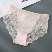 Braguitas de encaje de cintura alta para mujer, talla grande, control de abdomen, levantamiento de glúteos, ropa interior sin costuras, compatibles con hasta 140 kg
