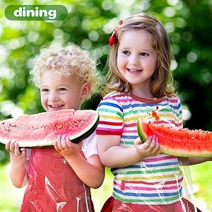 HuamaohengchunDisposable <b>Aprons</b> for Kids - Clear <b>Plastic</b> <b>Aprons</b> Kids Art Disposable Waterproof Smocks for Painting, Cooking 200P - Product Image 5