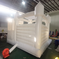 Vente directe d'usine château gonflable blanc château gonflable maison de rebond blanche avec fosse à balles et toboggan