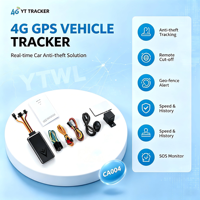 Rastreador GPS 4G para Vehículos CA004 con Corte Remoto del Motor, Alarma SOS y Monitoreo por Voz para Gestión de Flotas