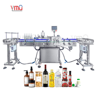 YIMU510 Automatische Etikettiermaschine für Runde Wasserflaschen, Kombinierbar mit Drehteller für Lebensmitteldosen, Gläser, Getränke, Kunststoffbehälter