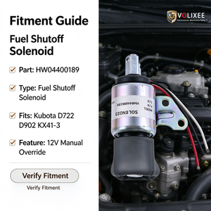 HW04400189 12V Fuel Shutoff Solenoid SA-4899 fits Kubota D722 D902 KX41-3 Cross SA-4866-12 1756ES-12SUC11B1S5, Electrical Parts - Product Image 6
