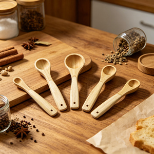 Cuchara de Bambú de 14cm y 15cm para <span class=keywords><strong>Matcha</strong></span>, Sal, Azúcar, Especias, Té, Helado, Miel y Polvo - Product Image 1