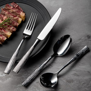 Ventes chaudes, restaurant, ensemble de couverts en argent bon marché, cuillères à dîner, fourchettes et couteaux, acier inoxydable, polissage miroir, <span class=keywords><strong>occasion</strong></span> de mariage - Product Image 4