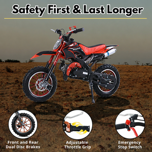 Moto pour enfants Yaztor, idéale pour les débutants, loisirs et divertissement, stock USA, 2 temps, <span class=keywords><strong>49cc</strong></span>, démarrage par lanceur - Product Image 5