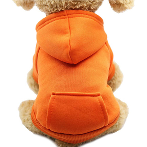 Kış köpek Hoodie kazak cepler ile küçük köpekler için sıcak Polyester Pet giysi <span class=keywords><strong>Chihuahua</strong></span> Coat yavru kedi giyim baskı desen - Product Image 1