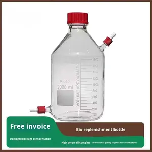 Bouteille de réactif à haute teneur en borosilicate Échantillonnage et biberon en verre de 1235000ml avec bouchon à vis pour la culture biologique - Product Image 2