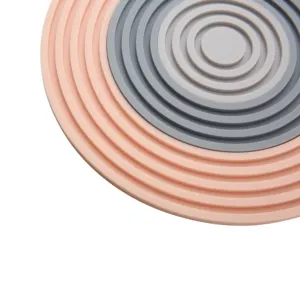 Tappetino rotondo antiscivolo in Silicone resistente al calore 3 in 1 per cucina