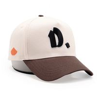 Gorras de Béisbol Deportivas de Estilo Urbano, Personalizadas con Bordado de 5 Paneles, Logotipo Bordado en 3D de Dos Tonos, Alta Calidad, 100% Poliéster Suede
