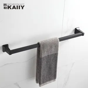 KAIIY, toallero de baño de aleación de Zinc de Color negro, toallero, toallero de baño