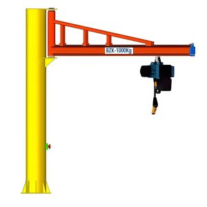<span class=keywords><strong>Crane</strong></span> <span class=keywords><strong>Cantilever</strong></span> Jib dengan Lengan I Beam Berputar 360 Derajat dan Hoist Listrik - Product Image 1
