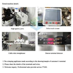Double End Stripping Cutter Crimping Machine Cutting Peeling <b>Crimper</b> Equipment - Product Image 3