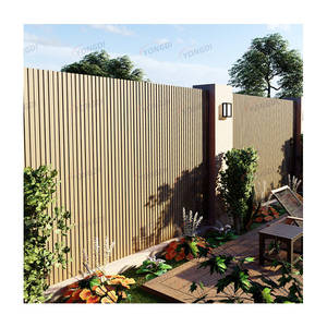 Oem中国批发外部铝3D木质复合墙立面WPC覆层凹槽面板 - Product Image 1