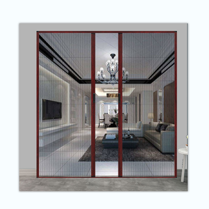 ประตูและ Windows ม้วนอลูมิเนียมอัลลอยด์หน้าจอที่มองไม่เห็นหน้าต่างป้องกันยุงกลับม้วนหน้าจอประตูกดดึงหน้าจอผ้ากอซ - Product Image 2