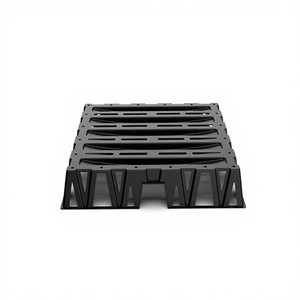 Plante de soucoupe carrée en plastique robuste se dresse 13*13 "support de surélévation de sacs de culture - Product Image 1