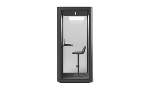 Cabine téléphonique acoustique moderne en métal pour une personne, <span class=keywords><strong>avec</strong></span> porte en verre et intérieur <span class=keywords><strong>orange</strong></span>, pour bureau à aire ouverte - Product Image 2