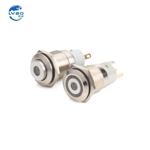 Lvbo Chất lượng cao <span class=keywords><strong>push</strong></span> <span class=keywords><strong>button</strong></span> Thiết bị chuyển mạch 16 mét 5V 12V <span class=keywords><strong>24V</strong></span> nút điều khiển chuyển đổi - Product Image 1