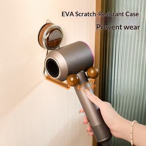 Support mural pour sèche-<span class=keywords><strong>cheveux</strong></span> <span class=keywords><strong>Dyson</strong></span>, sans perçage, avec ventouse, organisateur de rangement - Product Image 3